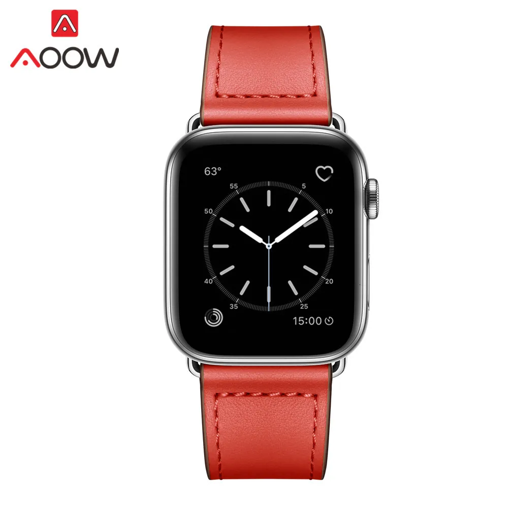 Ремешок из натуральной кожи петлевой для часов Apple Watch 38 мм 42 мм 40 мм 44 мм браслет ремешок Карлос Корреа аксессуары для iwatch 1 2 3 4