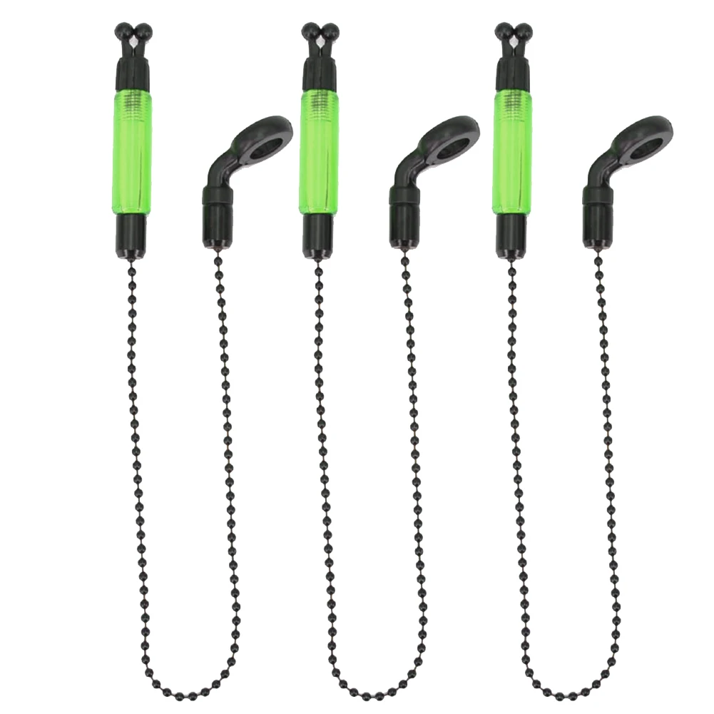 

3pcs Rod Practical Tackle Swinger Fishing Alarms Alerter Outdoor Illuminated Carp Bite Indicator Accessories Bobbins Hangers