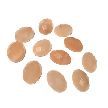 

10Pcs Section Surface Natural Stones Sunstone Cabochon No Hole Beads for Making Jewelry DIY accessories Loose Beads Size 13x18mm