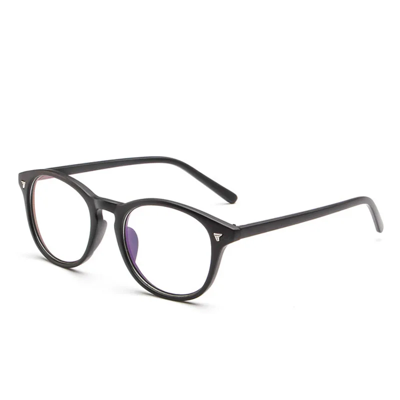 Ретро Винтажные круглые мужские очки, оправа со стрелкой, женские цветные прозрачные очки для чтения, женские очки для ленивых, компьютерные очки, оправа для очков - Цвет оправы: Черный