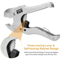 Резак для труб из ПВХ быстрый пластиковый резак для труб ножницы для резки труб из алюминиевого сплава ручные инструменты с храповым приводом