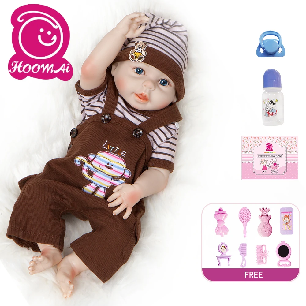 

20" Inch Realistic Bebe Reborn Newborn Baby Dolls Reborn Lifelike Full Body Silicone Babies Toddler Dolls Toys