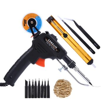 

110V/220V 60W US/EU Automatically Send Tin Gun Hand-held Internal Heating Soldering Iron Solder Welding Repair Tool