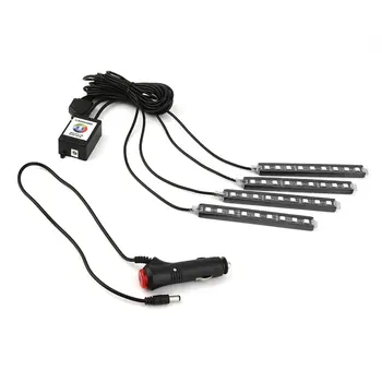 

2017 hot 5050RGB LED Car Interior Atmosphere Decoration Lamp Phone APP Control Vehicle LED Strip Light For IOS For Android