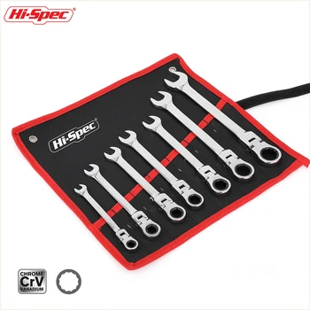 

Hi-Spec 7pc Keys Set Wrenches Ratchet Spanners Set of Keys Universal Combination Wrench Car Repair Tool Multitool Key Hand Tool