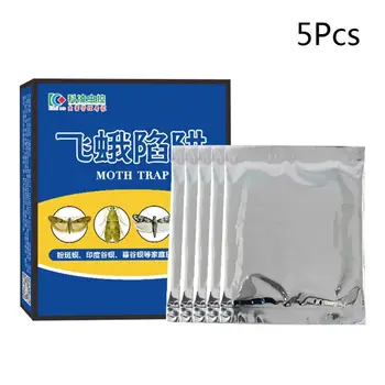 

5Pcs Efficient Pantry&Cloth Moth Adhesive Trap Meal Moths Strong Gel Plate