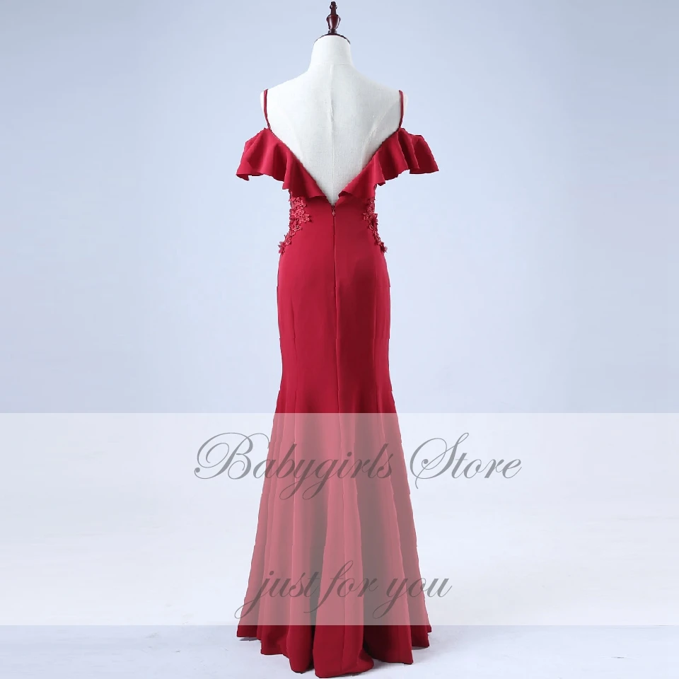 Настоящая фотография, вечернее платье русалки,, Vestidos, Формальные вечерние платья, прозрачные, иллюзионные, кружевные, линия талии, бордовые, платья для выпускного вечера