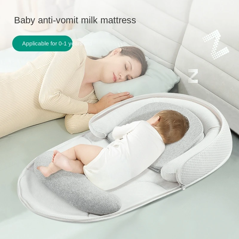 Almohada de apoyo cóncava para bebé recién nacido, cojín suave de calidad para evitar la cabeza plana, de reflujo para la cama|Almohada| - AliExpress