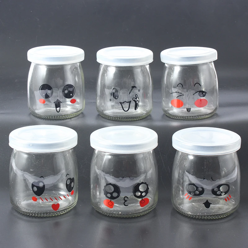 6 adet 200ml yogurt kabi cam kupa ambalaj kapakli bardak agiz yogurt makinesi liner aksesuarlari 6 parca anti kacak cup with lid cup withcup cups aliexpress