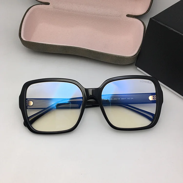 

Vintage Eyeglasses frame Women Men Square Acetate glasses frame 5408 for myopia optical gafas oculos de With orginal case
