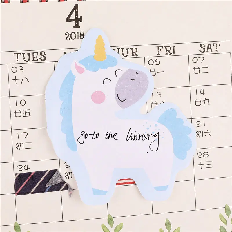 Милый мультяшный блокнот креативный Kawaii Sticky Notes планировщик для скрапбукинга