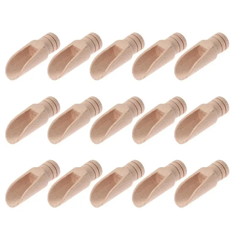 10/12/15/20pcs Tea Spoon Scoop Small Salt Shovels Mini Wooden Teaspoon Milk Powder Scoops Teaware Kitchen Accessories | Дом и сад