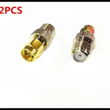 2 шт. SMAJ/FK SMA роторный F мастер Радио Высокочастотный коаксиальный шарнир РЧ сигнала конвертер качество полная медь