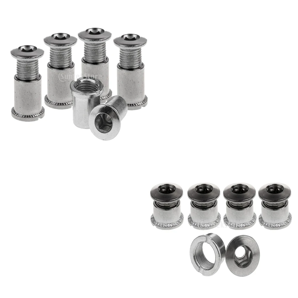 10 Pairs Mountain Bike Crankset Bolts Crank Bolts Crank Arm Bolt Stainless Steel Silver A C