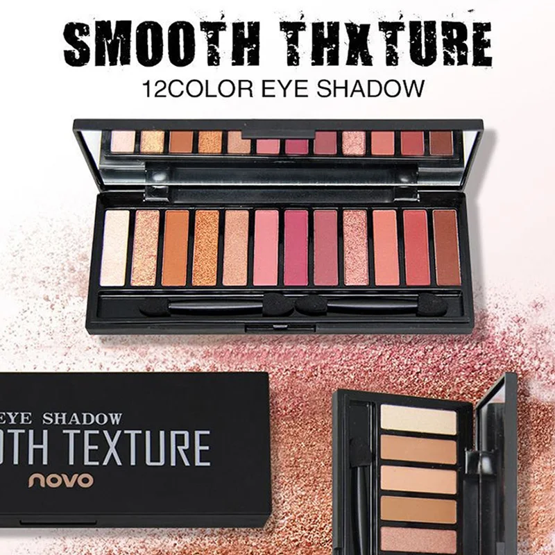 

Eyeshadow Palette 12 Colors Matte Pearlescent Eyeshadow High Pigment Silky Powder Makeup Pallete EY669
