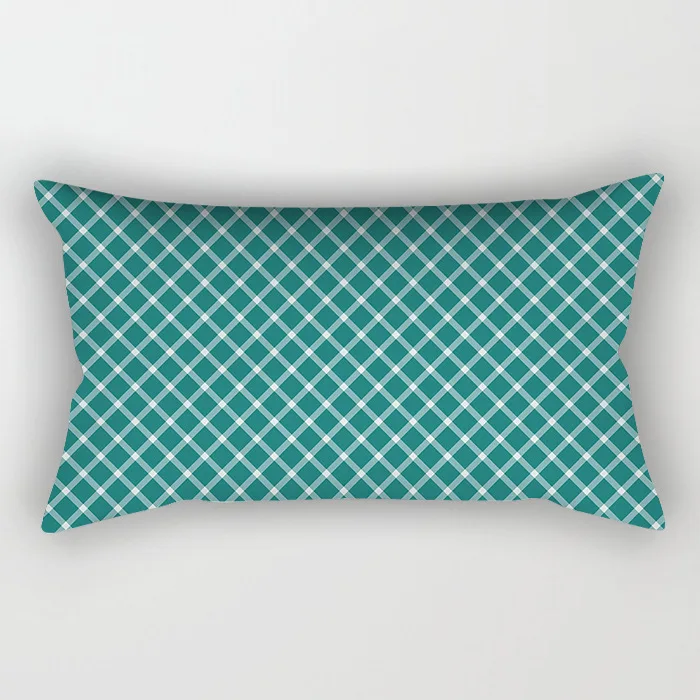 Teal Blue Geometric Lumbar Pillows Case 30X50CM Nordic Blue Cushion Pillow For Couch Sofa Throw Pillows Case Decor Home throw pillow,decorative cushion,cushion cover,throw pillow insert,cushion insert,cotton pillow insert,cotton cushion insert