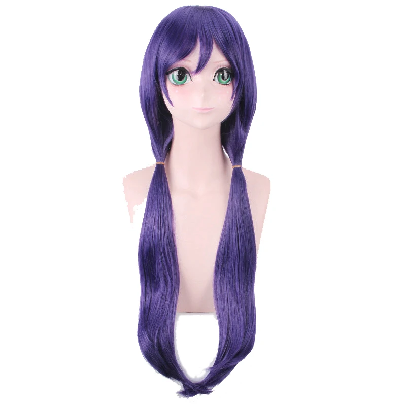 

LoveLive! Love Live Nozomi Tojo Wigs Heat Resistnat Long Straight Purple Synthetic Hair Cosplay Wig + Wig Cap