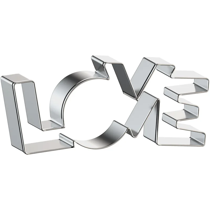 LOVE puzzle печенья резак Кондитерская форма для украшения инструменты торта помадки