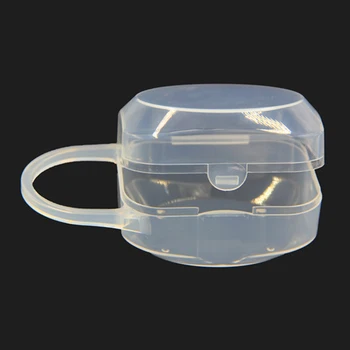 

2PCS Portable Nipple Baby Solid Pacifier Box Soother Container Holder Pacifier Box Travel Storage Case Safe Holder Pacifier Box