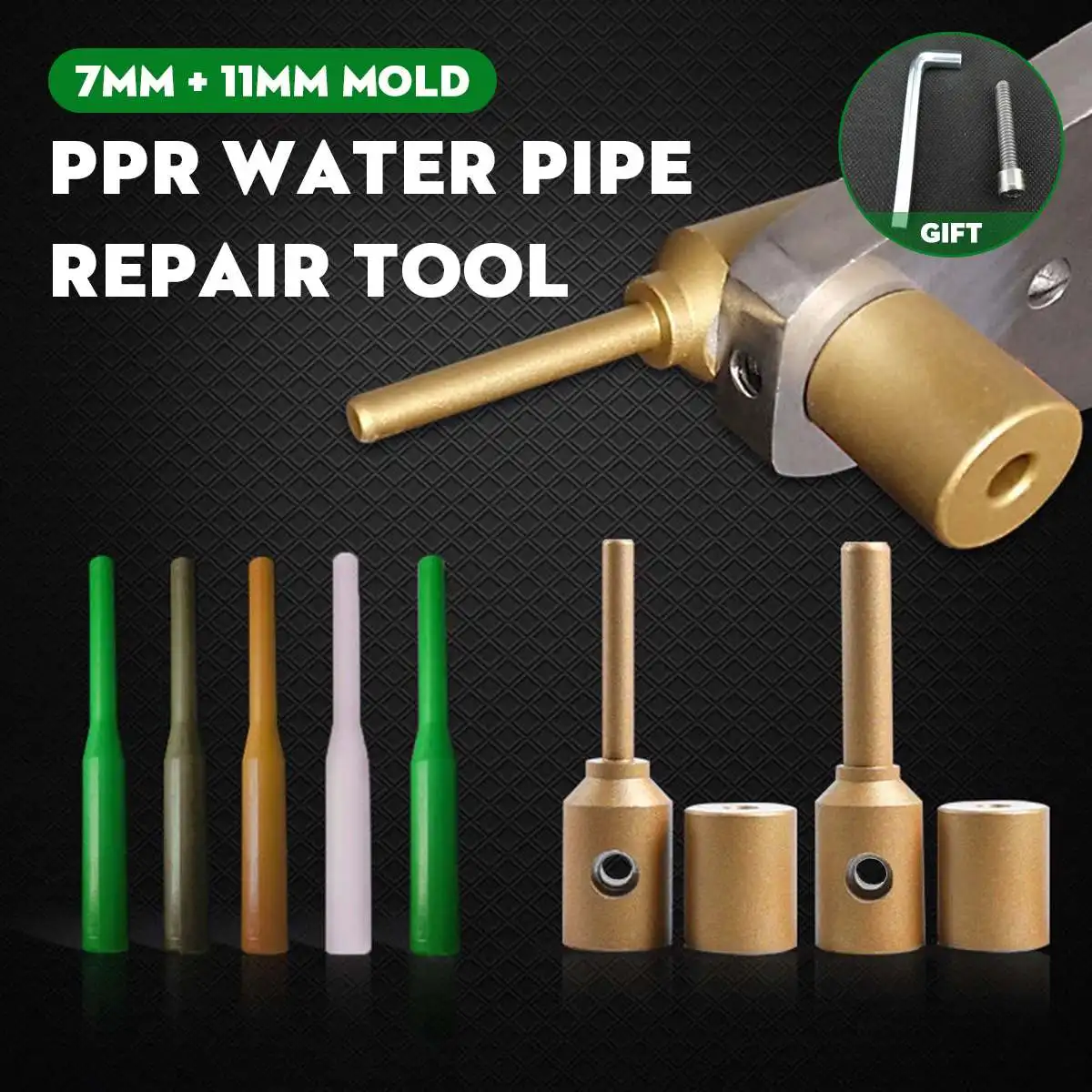 Полипропиленовый инструмент для ремонта водопроводных труб утечек и проемов 7 мм