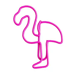 Мультфильм Розовый фламинго металлическая Закладка миниатюрный зажим для бумаги Книга Школьные маркеры офисные поставки девушка сердце