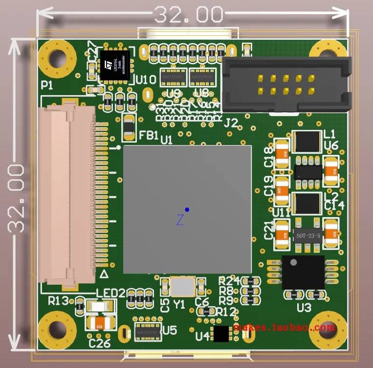 US $106.00 CYUSB3014 USB30 FPGA UVC Development Board Highspeed AD CMOS IMU Data Acquisition