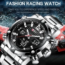 ##Special Price Multifunctional Quartz Watch Men In Sport Racing Watch Led Display Top Brand Luxury Wrist Watch Relogio Masculino Silver Clock ##Special Price Multifunctional Quartz Watch Men In Sport Racing Watch Led Display Top Brand Luxury Wrist Watch Relogio Masculino Silver Clock