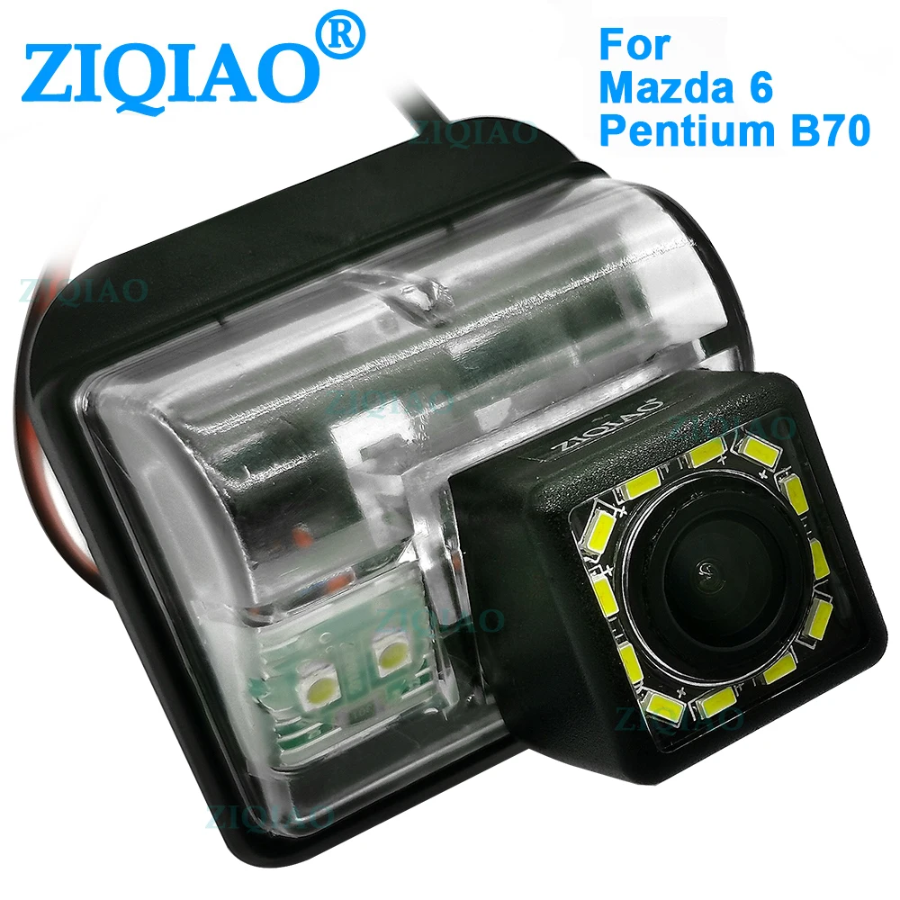 

ZIQIAO for Mazda 3 M3 6 M6 CX5 CX-5 CX 5 Besturn B70 Oley CX-5 CX-7 CX-9 Car CCD 4LED Night Vision Rear View Camera HS090