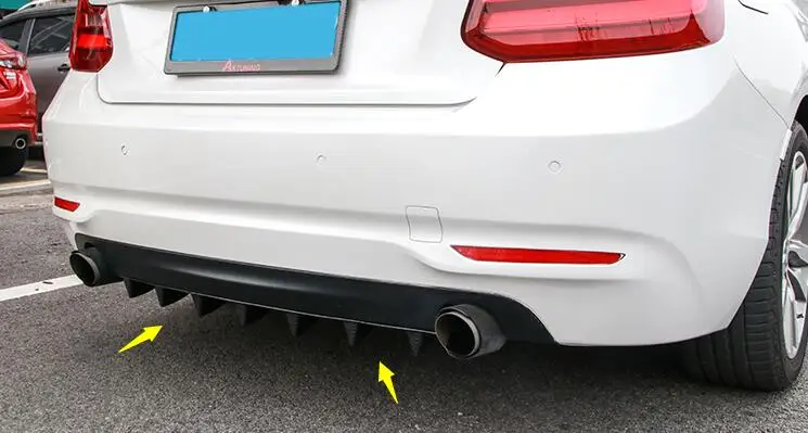 Универсальный ABS Автомобильный задний плавник акулы СТИЛЬ изогнутый аддон бампер для губ Диффузор 5 плавников 7 плавников Акула Стиль диффузор