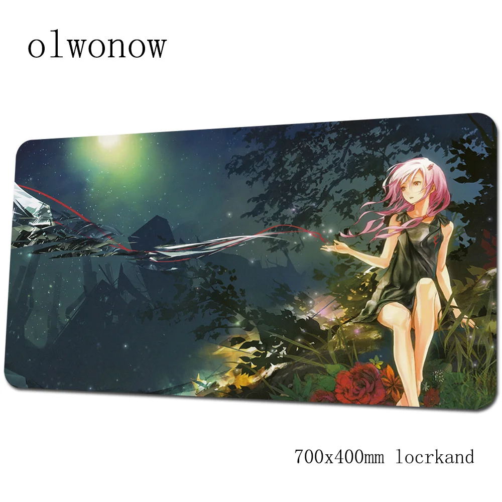 Guilty Crown Коврик Для Мыши Компьютерный коврик с блокировкой края 70x40 см игровой коврик для мыши большой толстый коврик для мыши Клавиатура игры ПК геймер стол - Цвет: size 700x400x2mm