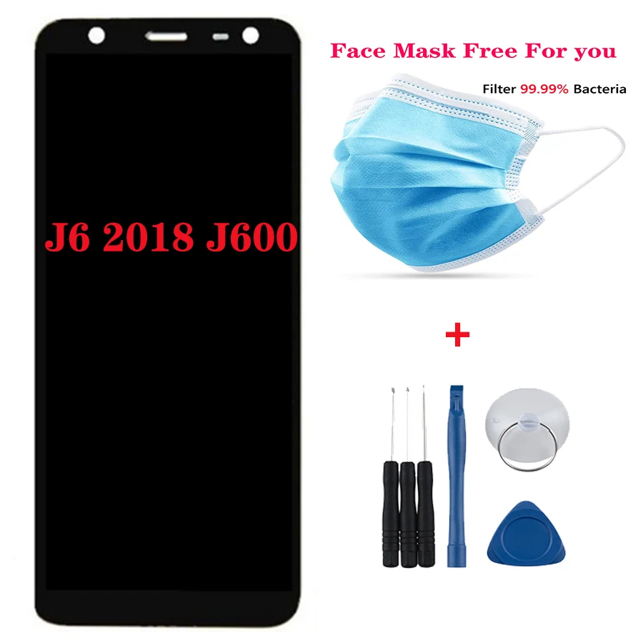 ЖК-дисплей для Samsung Galaxy J6 2018 сенсорный экран дигитайзер замена регулировка