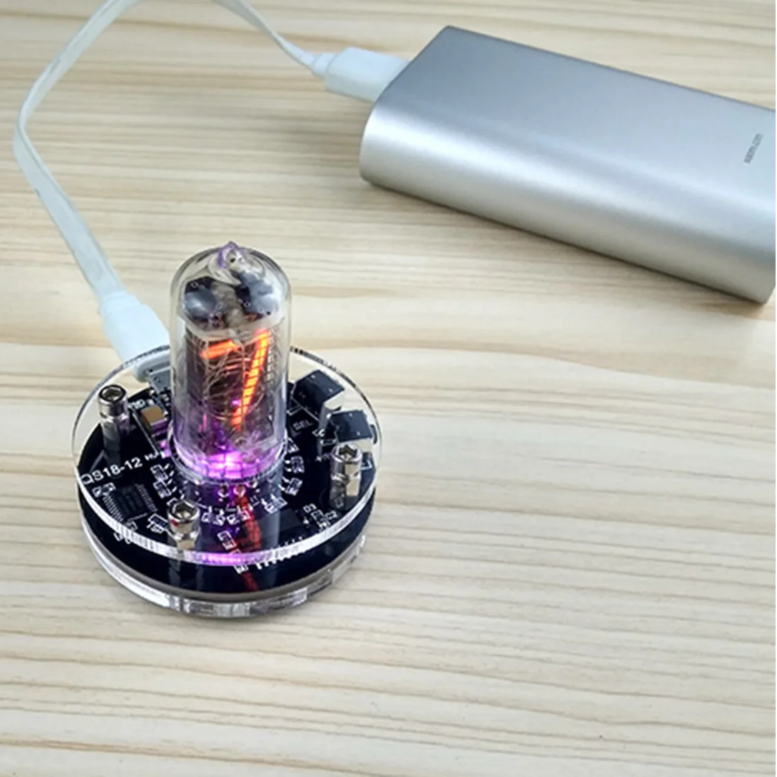 discount  DIY Glow Tube Clock Base Single Digital Glow Tube Clock For Soviet Union Glow Tube QS18-12 (No Glow