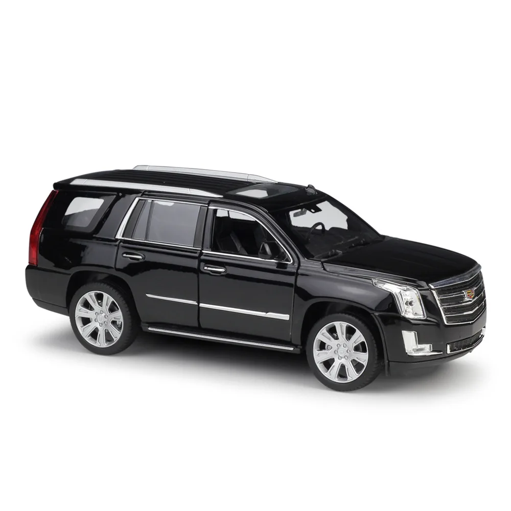 WELLY Cadillac Escalade SUV спортивный автомобиль модель автомобиля из сплава украшение Коллекция игрушек инструменты подарок - Цвет: Черный