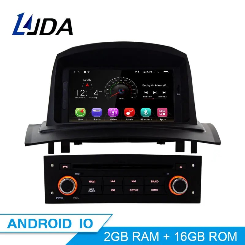 Автомобильный DVD плеер LJDA Android 10 0 для Megane Fluence 2002 2008 автомобильный мультимедийный