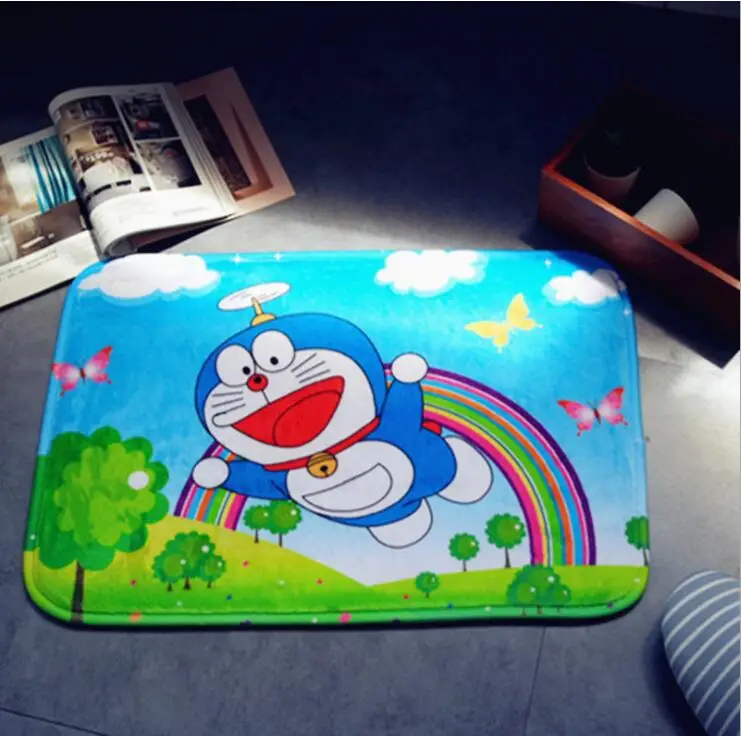 Мультфильм Doraemon плюшевый коврик для ног двери ковер плюшевая игрушка 3032|Коврики