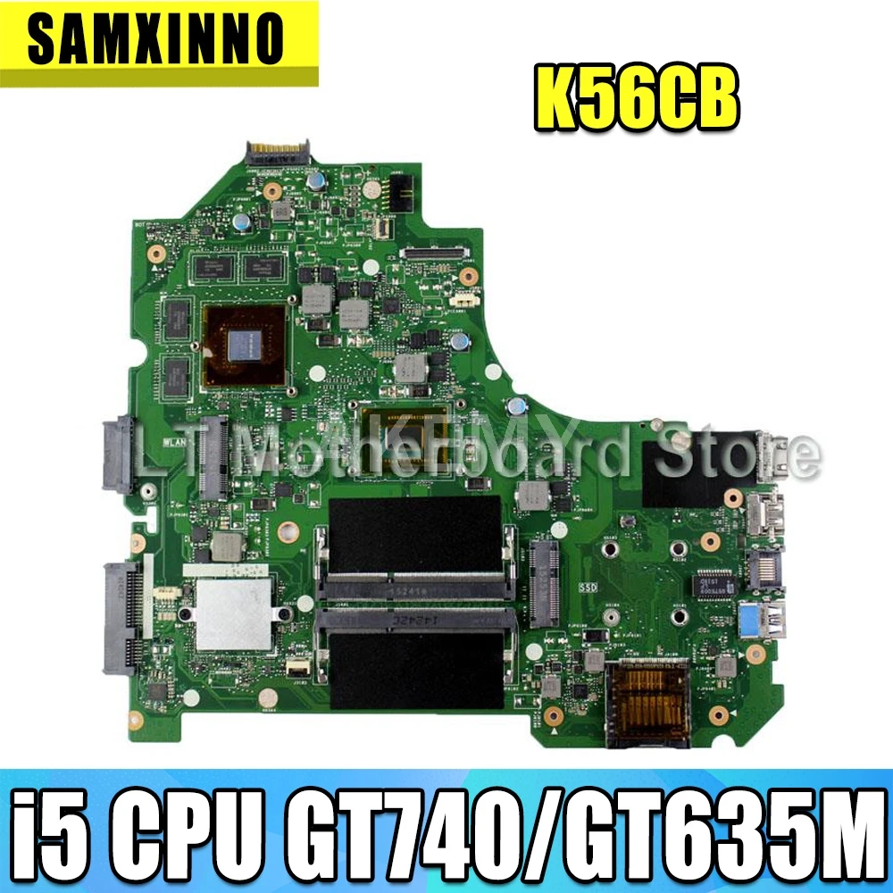 Материнская плата K56CB 2 ГБ i5 CPU GT740 / GT635M для Asus K56CM A56C S550CM ноутбука материнская |