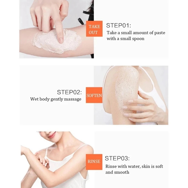 Shea Butter Body Scrub Moisturizing Exfoliating Remove Dead Skin Softens Exfoliator Crea