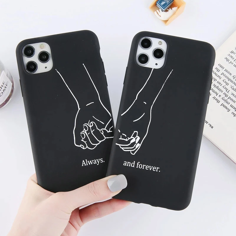 iphone 12 mini silicone case LUPWAY Girls Bff Best Friends Forever Always Case For iPhone 12 11 Pro XS Max 7 8 Plus X XR SE 2020 12 Mini Cute Couple Cover leather iphone 12 mini case