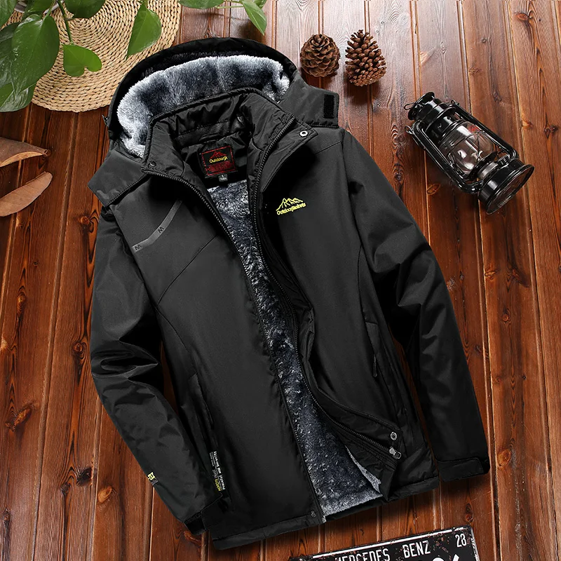 Лыжная куртка для мужчин и женщин, лыжный костюм, теплая, для катания на лыжах, сноубординга, зимняя, уличная, флисовая, толстая, с капюшоном, водонепроницаемая, спортивная одежда