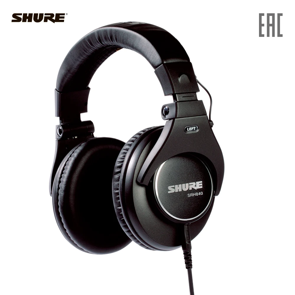 Наушники закрытого типа SHURE SRH840-EFS официальная гарантия, быстрая