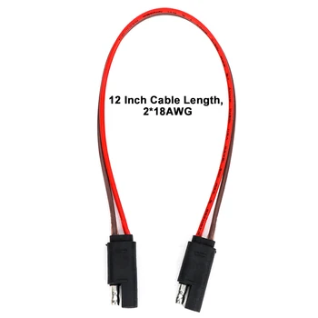 

Hot 2-pin Trailer Connector Plug Trailer Light Wiring-Harness Flat Plug Extension Cable 18*2AWG Wire Connector