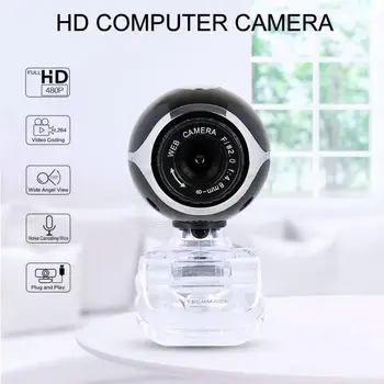 

USB Webcam Built-in Microphone High-end Video Call Computer Peripheral Web Camera For Computer Youtube PC Laptop Black