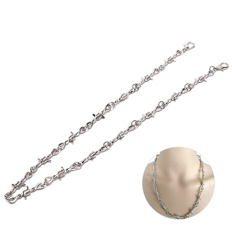 Панк короткое ожерелье унисекс тяжелый висячий замок чокер металлический воротник хип-хоп модное ожерелье аксессуары уличная одежда для мужчин и женщин ожерелье с шипами