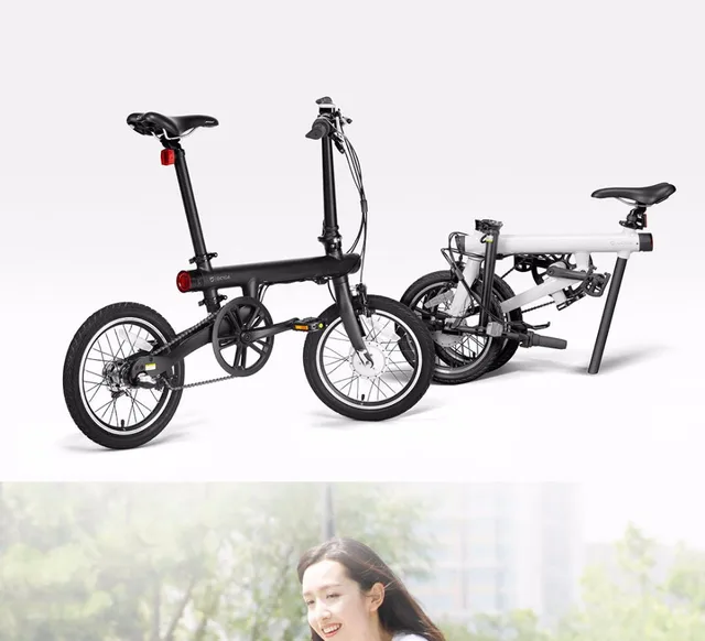 Original Brand Mi Qicycle 20km/h Foldable Bluetooth 4.0 Phone App Monitor  Smart Electric Bicycle With 1.8'' Screen Bike - Electric Bicycle -  AliExpress