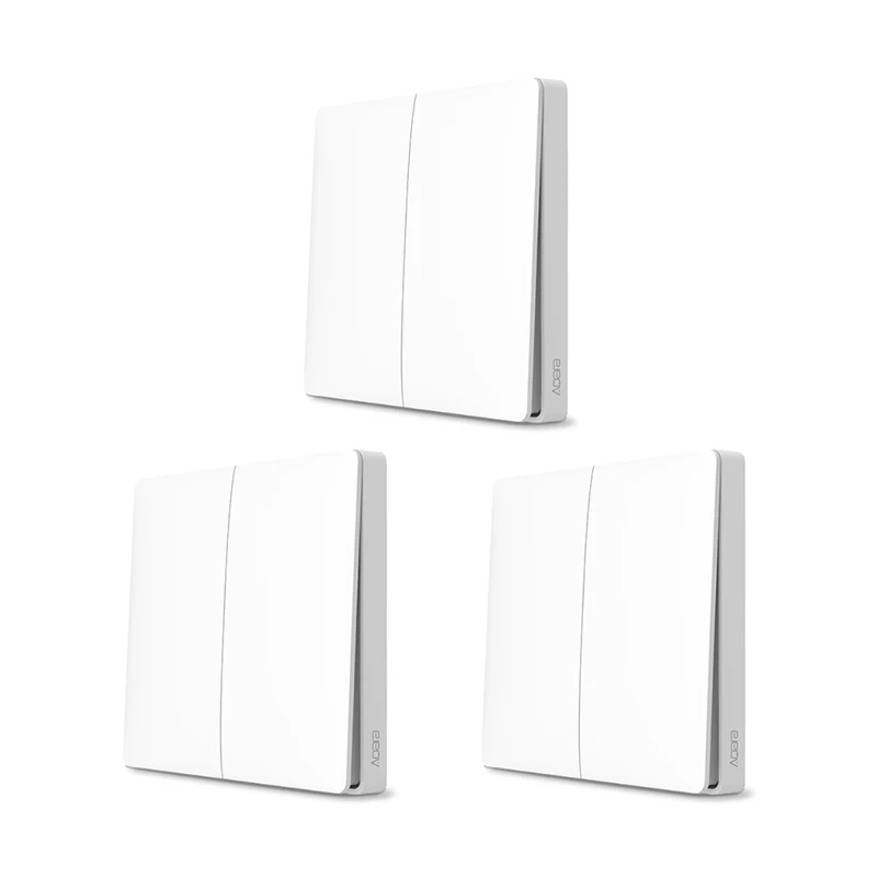 3 Double rocker Xiaomi Aqara умный дом беспроводной переключатель умный светильник управление ZigBee пульт дистанционного управления со смартфона Xiaomi APP - Цвет: 3 Double rocker