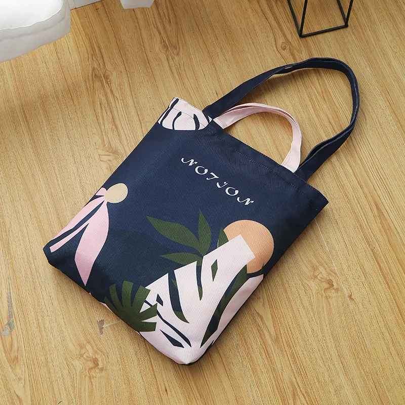 Canvas zipper students go to work large-capacity canvas bag shopping bag women's single shoulder slant canvas bag men