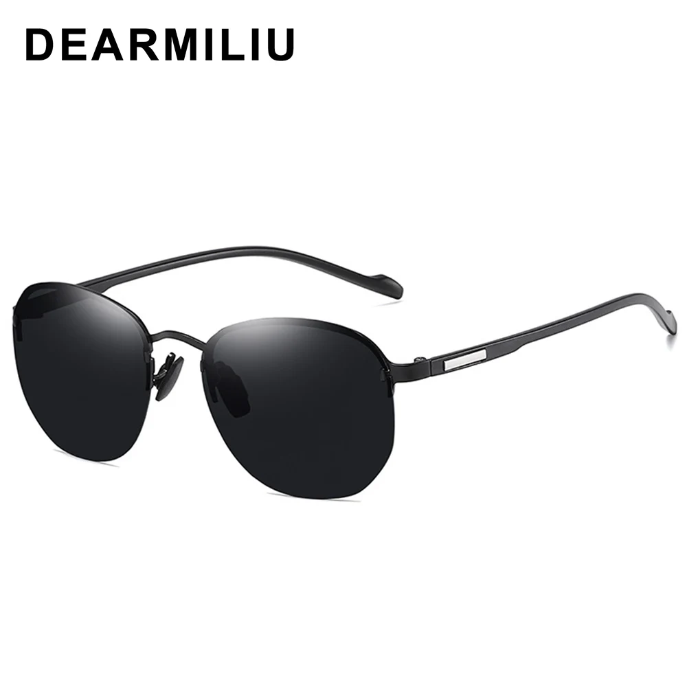 DEARMILIU, новые модные поляризованные солнцезащитные очки, круглые, без рамки, солнцезащитные очки oculos de sol prince mirror gafas de sol hombre A608