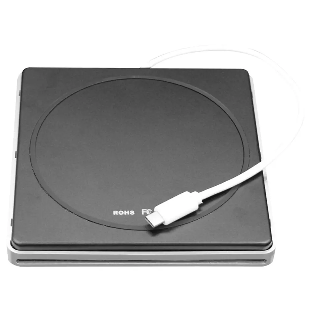 Portable Type-C DVD CD RW External Slot-in Drive Burner Writer Mobile Optical Drive for Laptop & Desktop & Notebook