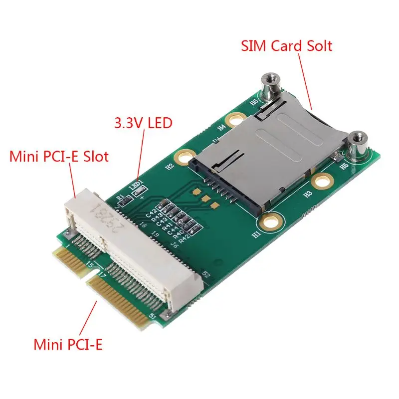 Мини PCI-E адаптер расширение карты для 3g 4G модуль USIM слот для карты с sim-карты слот для 3g/4G WWAN LTE gps карты