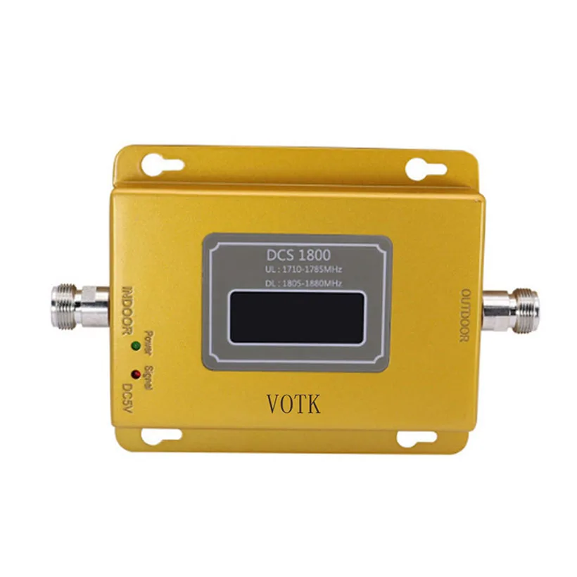 VOTK сотовый телефон 4G усилитель сигнала DCS 4G ретранслятор сигнала, 70dbi LTE 1800mhz Мобильный усилитель сигнала с 18DBI YAGI антенный набор